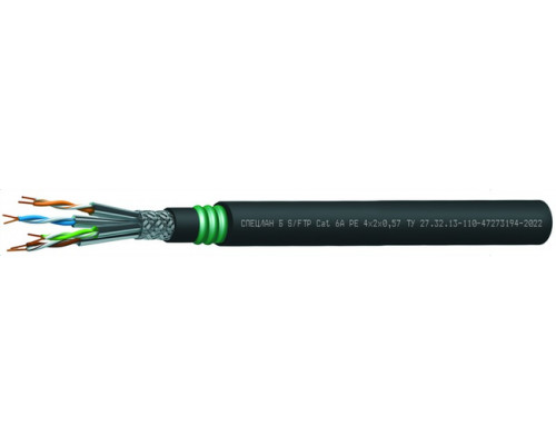 СПЕЦЛАН Б S/FTP Cat 6A PE