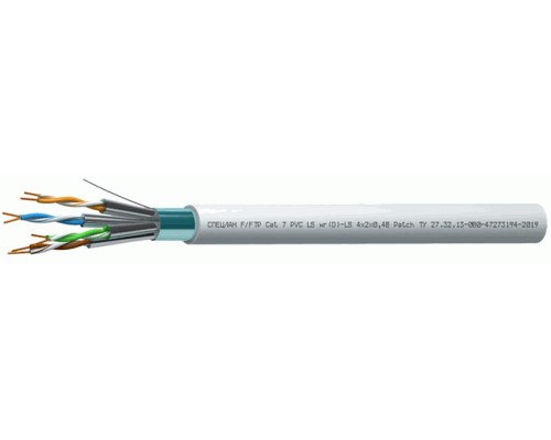 СПЕЦЛАН F/FTP Cat 7 PVC LS нг(А)-LS Patch